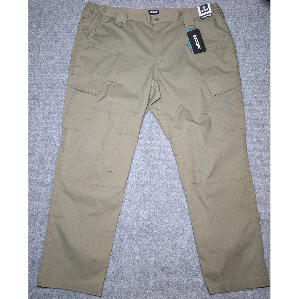 NWT - CQR Pant Men's 44x32 Soil Green Polyester Cargo Straight Leg Utility Pants